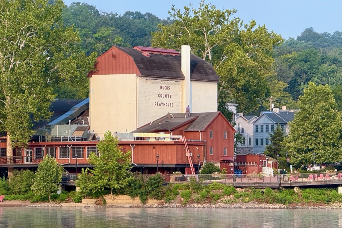 Bucks County Playhouse on the Delaware River waterfront in New Hope, Bucks County PA