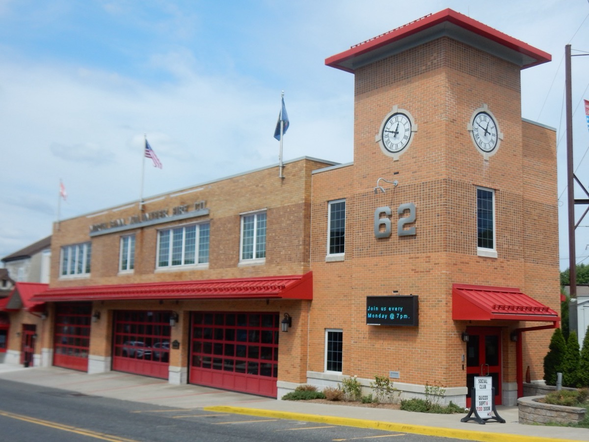 North Penn Fire Co. firehouse on Main Street, North Wales Borough, Montgomery County PA