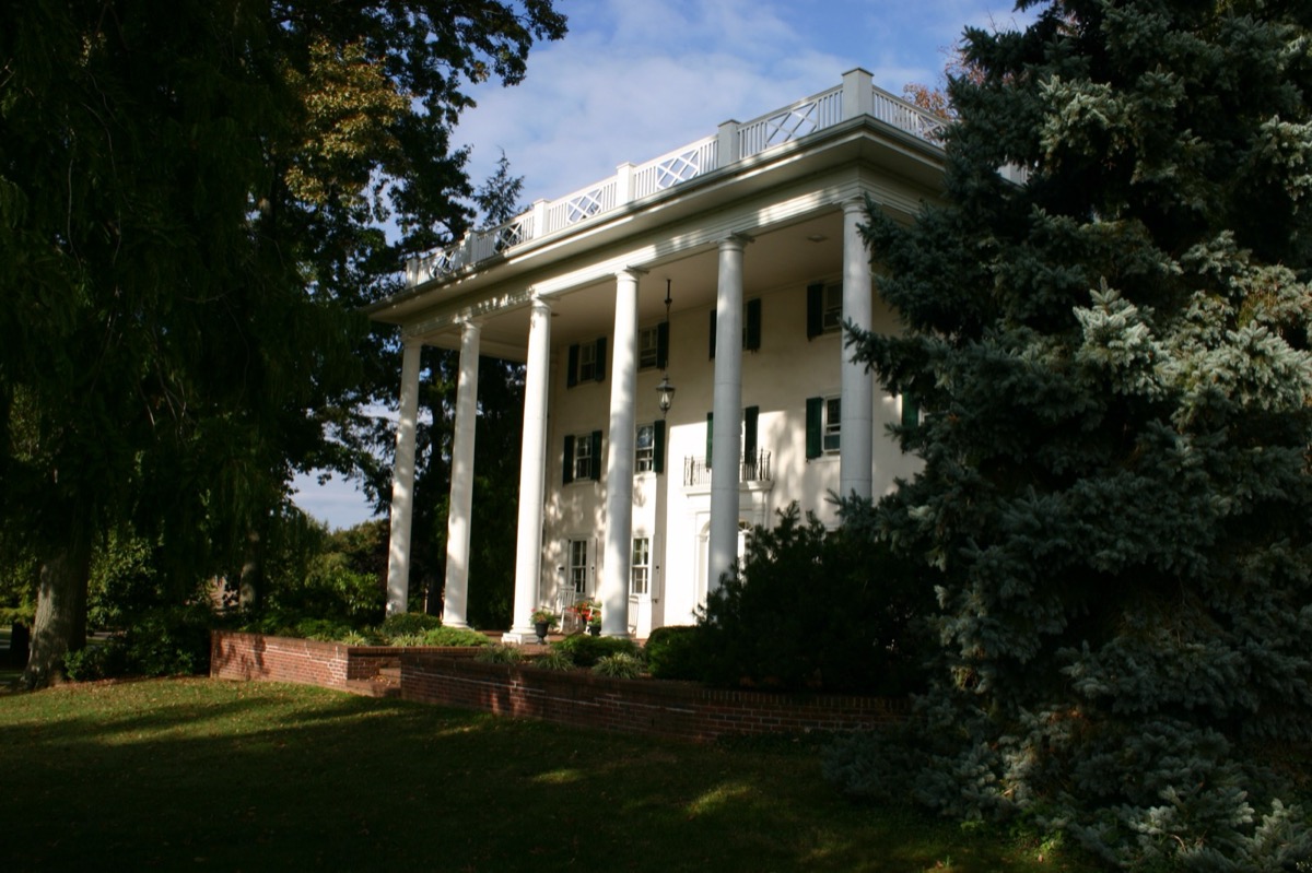 Detweiler Hall on the Dock Mennonite Academy campus in Kulpsville, Towamencin Township, Montgomery County PA
