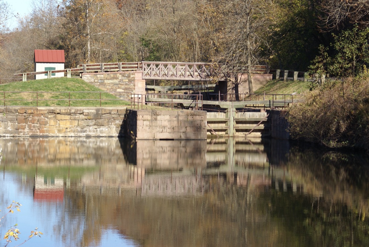Lock 60 on the Schuylkill Canal at Mont Clare, Upper Providence Township, Montgomery County PA