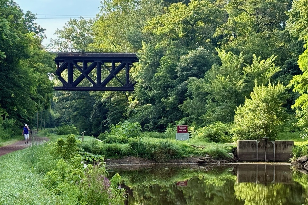 Lock 5 on the Delaware Canal towpath in Yardley Borough, Bucks County PA